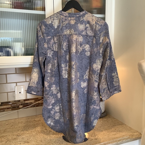 Soft Surroundings Blue Floral Tunic New Size XS - Picture 4 of 10